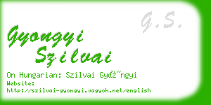 gyongyi szilvai business card